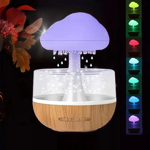 Rainy Day Mushroom Cloud Humidifier | USB-C Cool Mist | Aromatherapy & Fountain